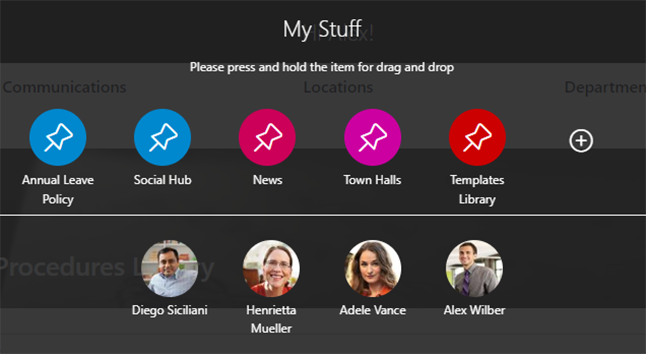 Example of Injio Staff Directory features